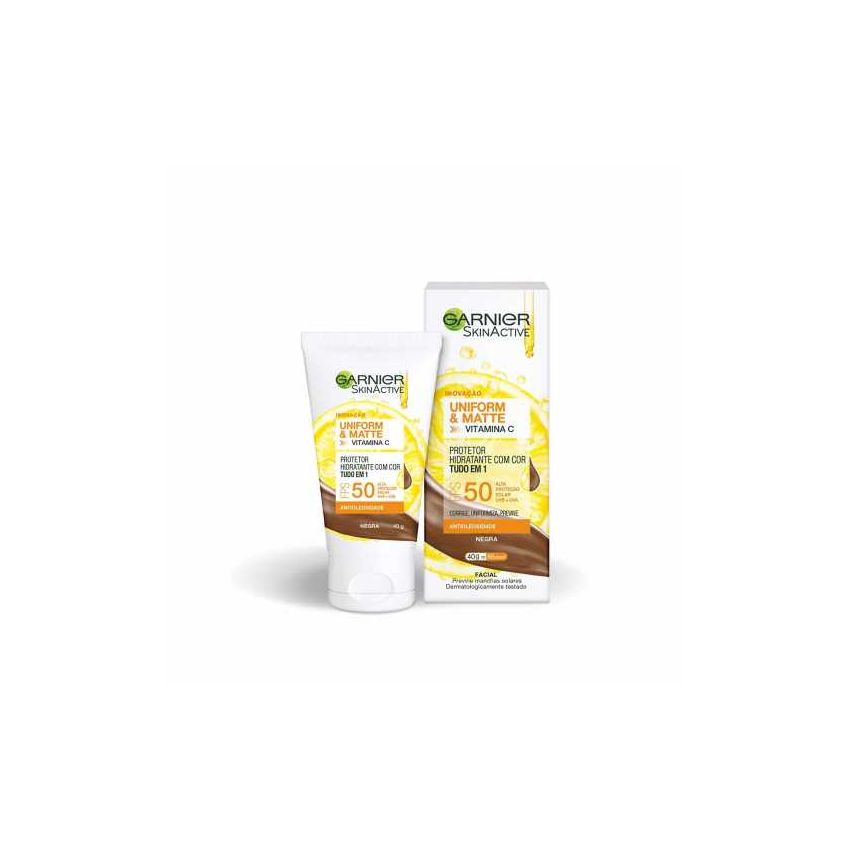 PROT HIDRATANTE SKINACTIVE UNIFORME&MATE FPS50 COR NEGRA 40G