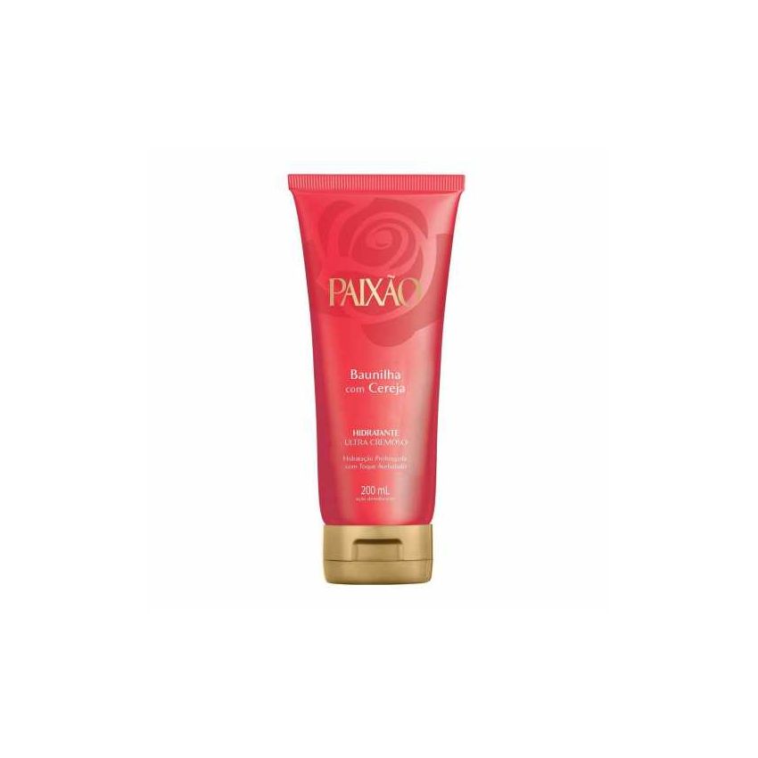 CREME HIDRATANTE PAIXÃO BAUNILHA COM CEREJA 200ML