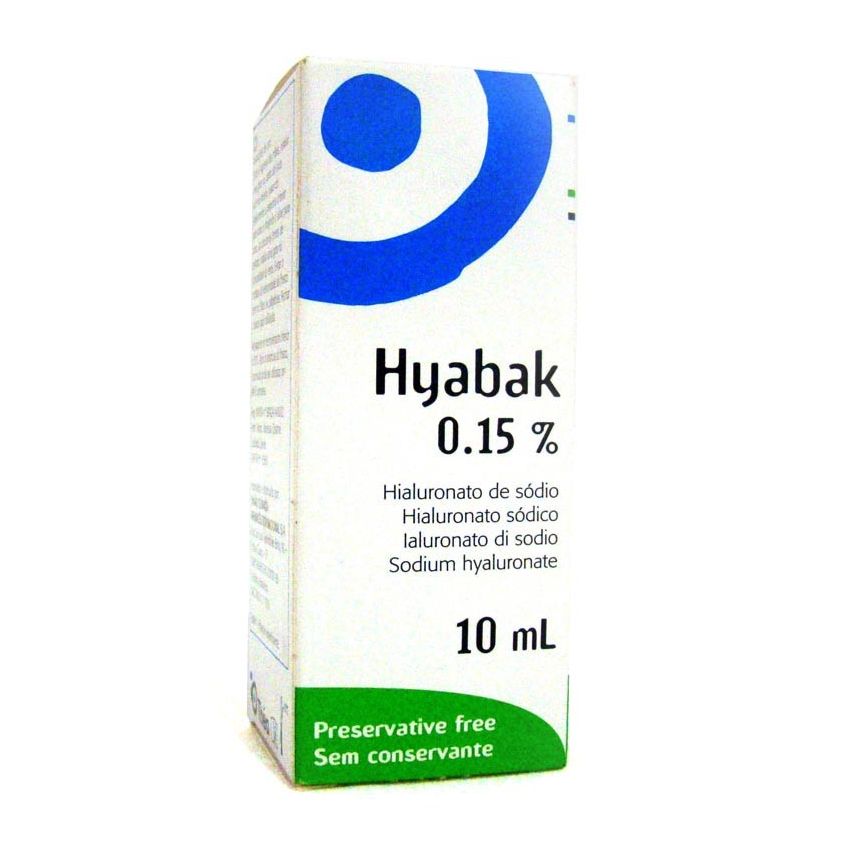 HYABAK 0,15% COM 10ML
