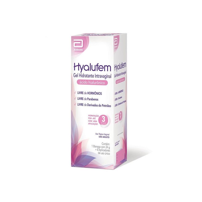 HYALUFEM GEL HIDR VAGINAL 24GRAMAS COM 8 APLICADORES-ABBOTT-