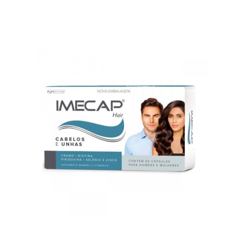 IMECAP HAIR COM 60 CÁPSULAS