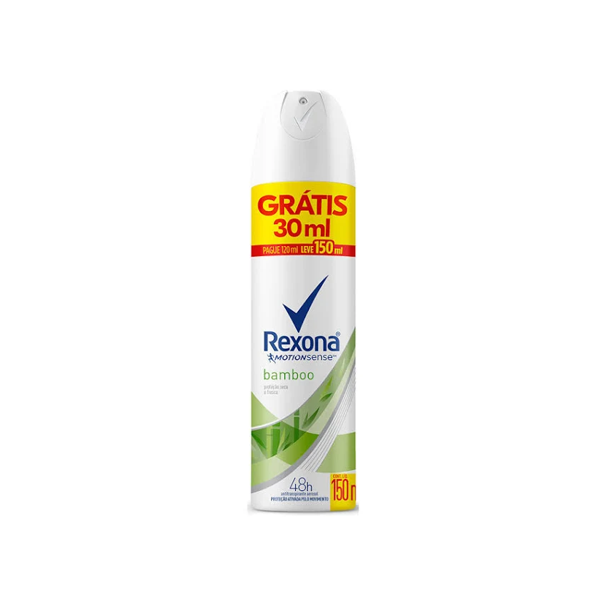 DESODORANTE AEROSOL REXONA BAMBOO PAGUE 120ML LEVE 150ML