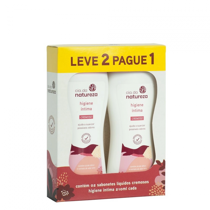SABONETE LÍQUIDO ÍNTIMO CREMOSO LEVE 2 PAGUE 1 210ML