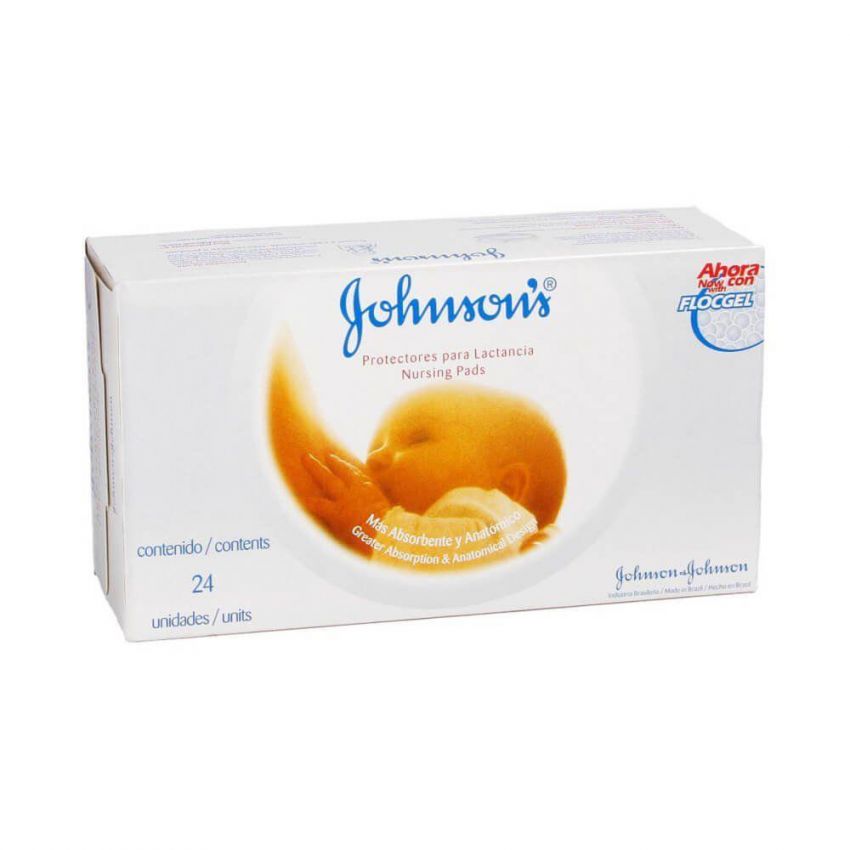ABSORVENTE PARA SEIOS JOHNSON'S COM 24 UNIDADES