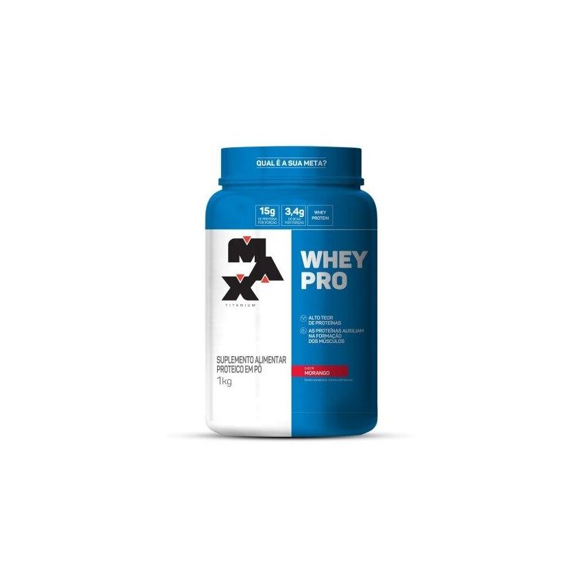WHEY PRO POTE 1KG MORANGO 