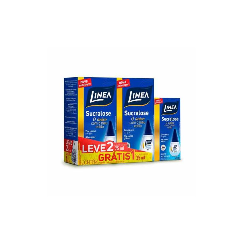 ADOÇANTE LINEA SUCRALOSE 75ML LEV 2 GRATIS 1 25ML