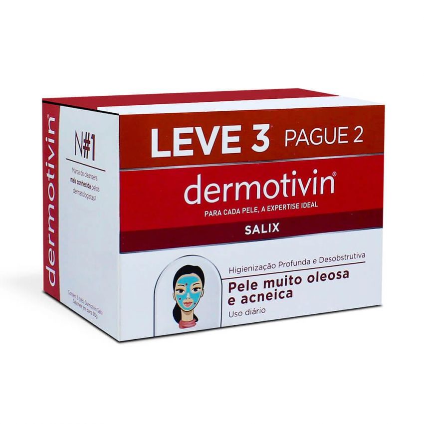 SABONETE EM BARRA DERMOTIVIN SALIX L3P2