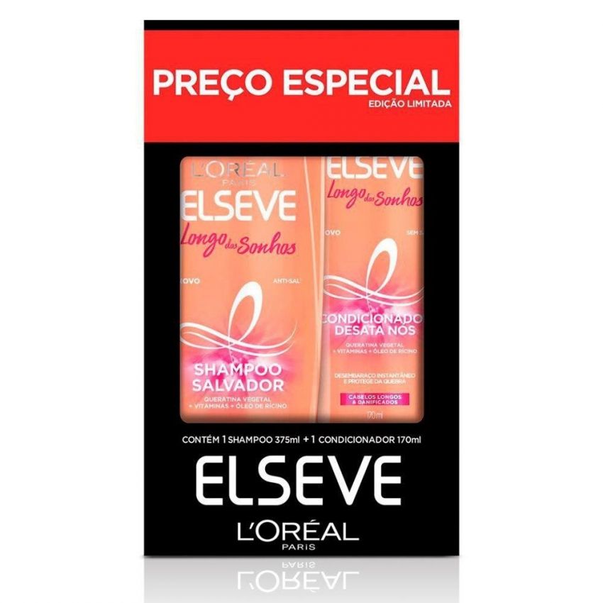 KIT SHAMPOO E CONDICIONADOR ELSEVE LONGO DOS SONHOS