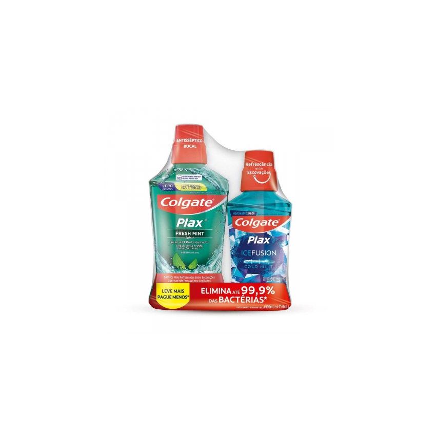 KIT PLAX COLGATE FRESH MINT 500ML+250ML 