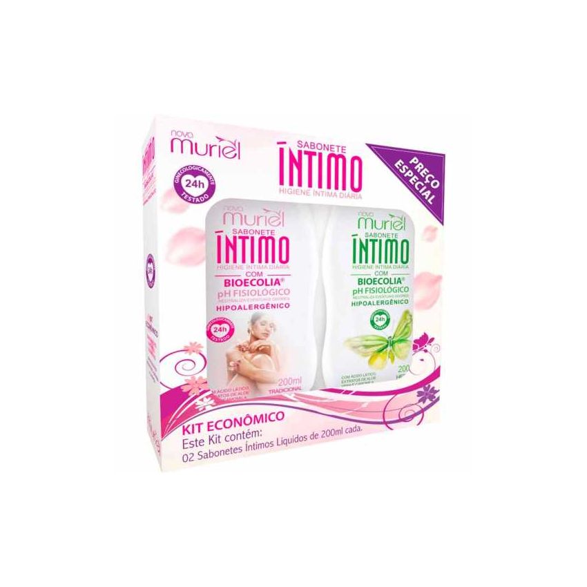 KIT MURIELSABONETE INTIMO TRADICIONAL/HERBAL COM 200ML