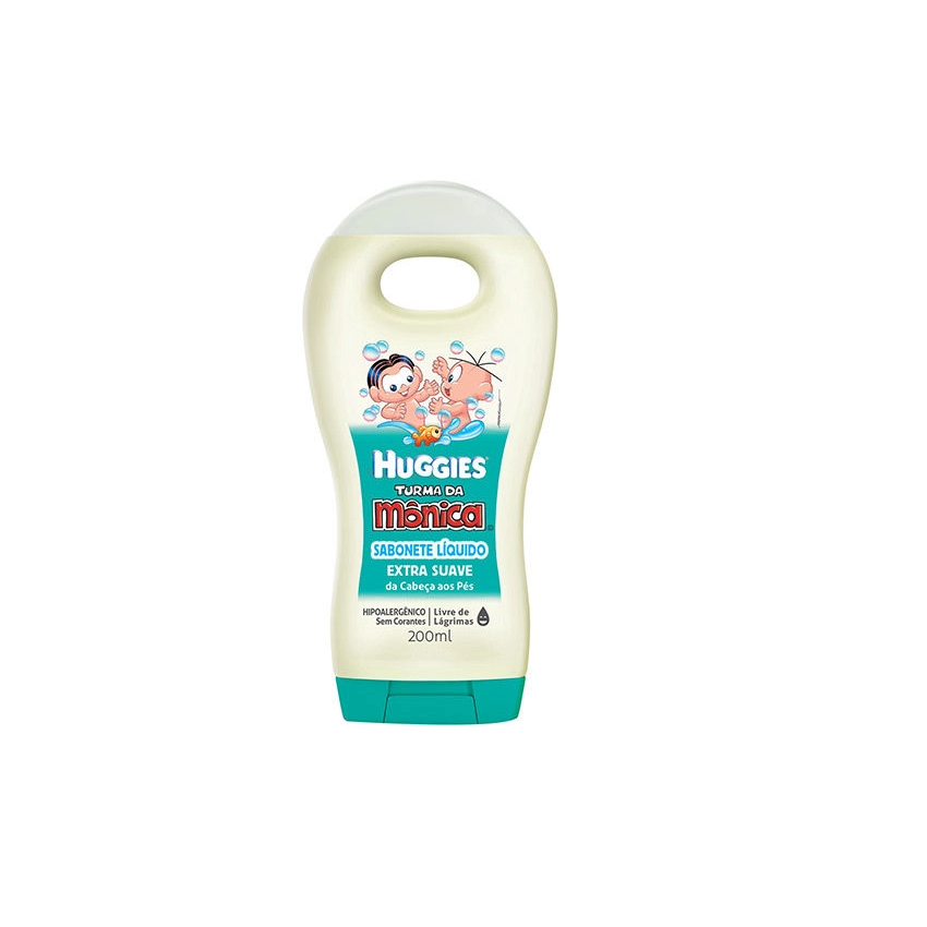 SABONETE LÍQUIDO HUGGIES TURMA DA MÔNICA 200ML