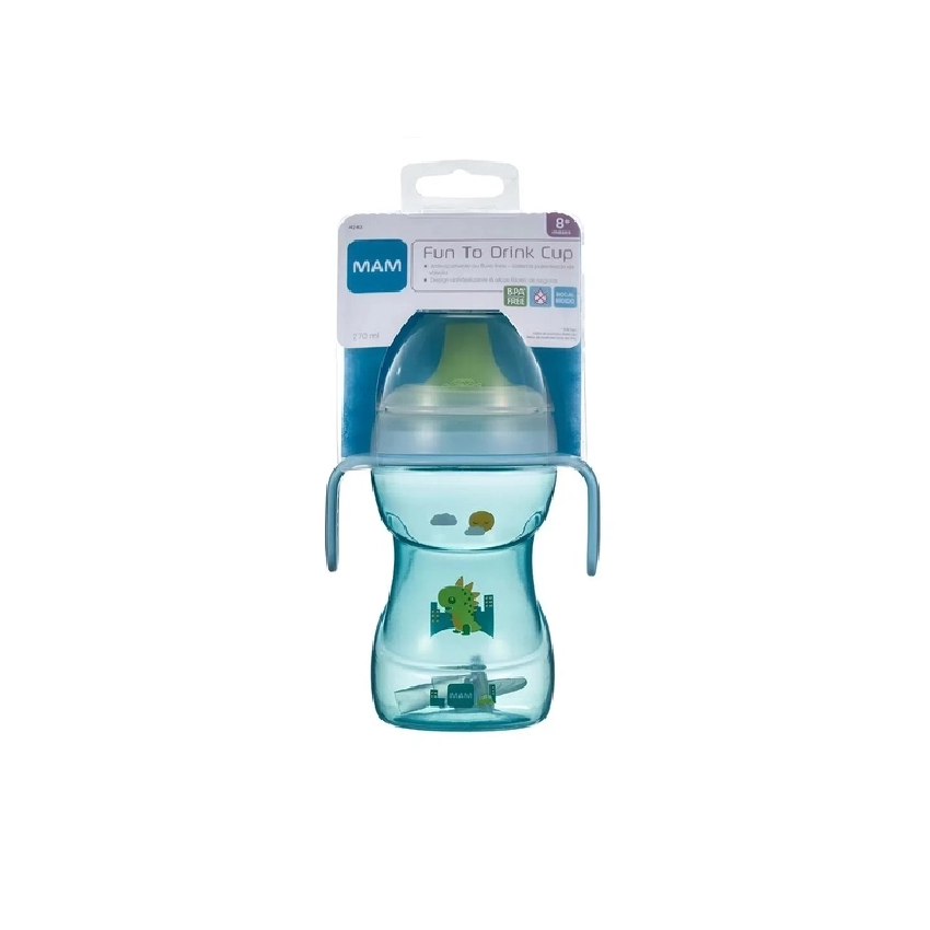 COPO DE TREINAMENTO MAM FUN TO DRINK 8+ MESES AZUL 270ML