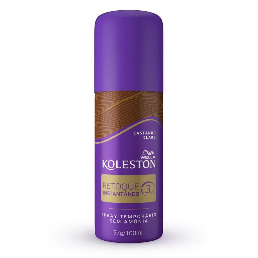 TINTURA KOLESTON RETOQUE SPRAY CASTANHO CLARO 100ML