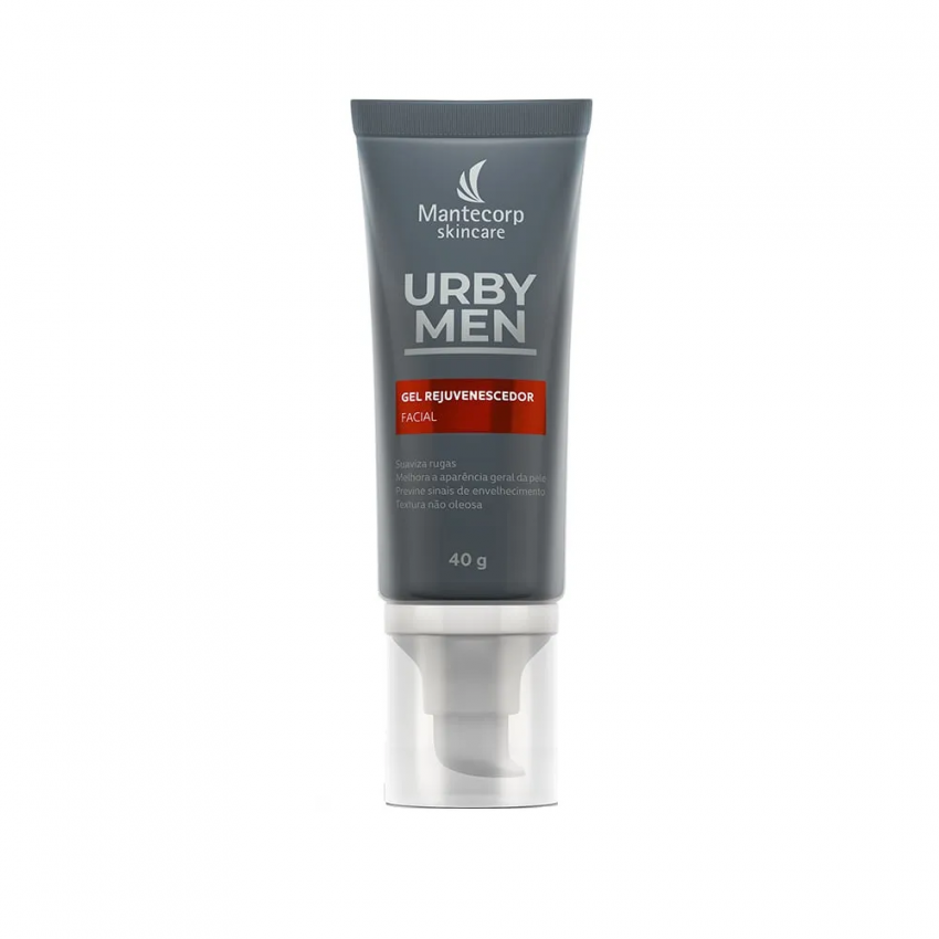 GEL FACIAL REJUVENESCEDOR MANTECORP URBY MEN COM 40 GRAMAS