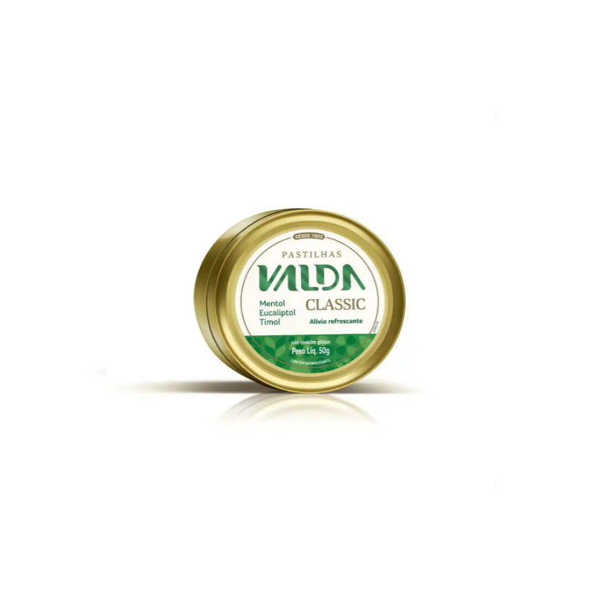 PASTILHA VALDA CLASSIC COM 50 GRAMAS