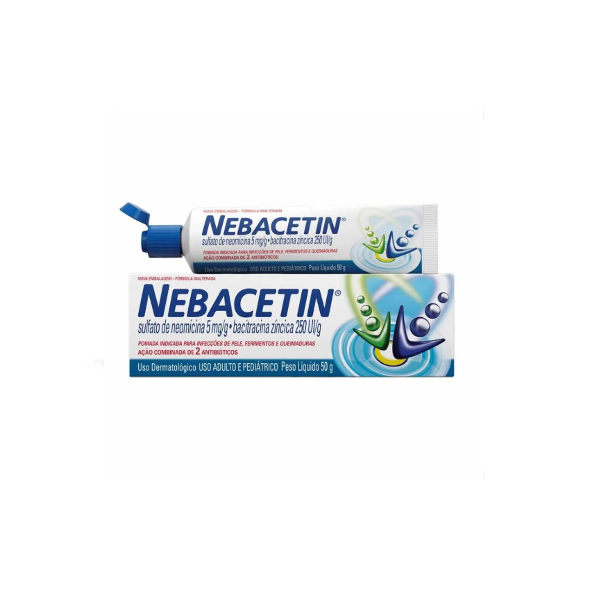 NEBACETIN POMADA COM 50 GRAMAS 