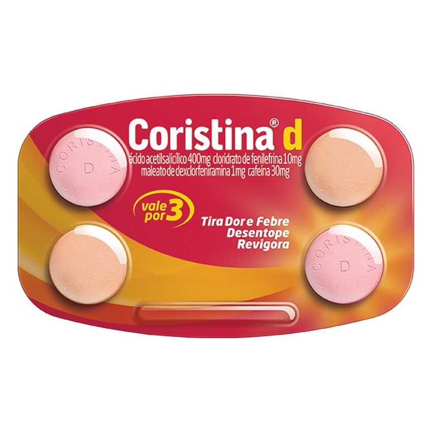 CORISTINA D COM 4 COMPRIMIDOS