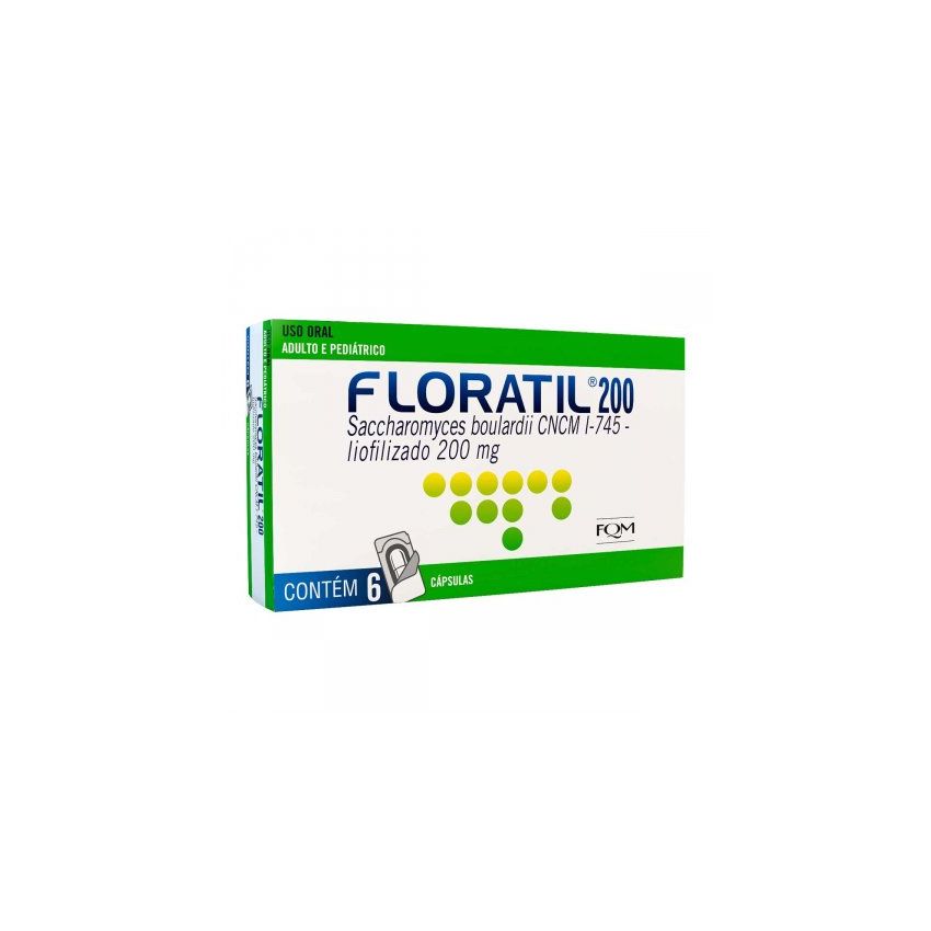 FLORATIL 200MG BLISTER COM 6 CAPSULAS