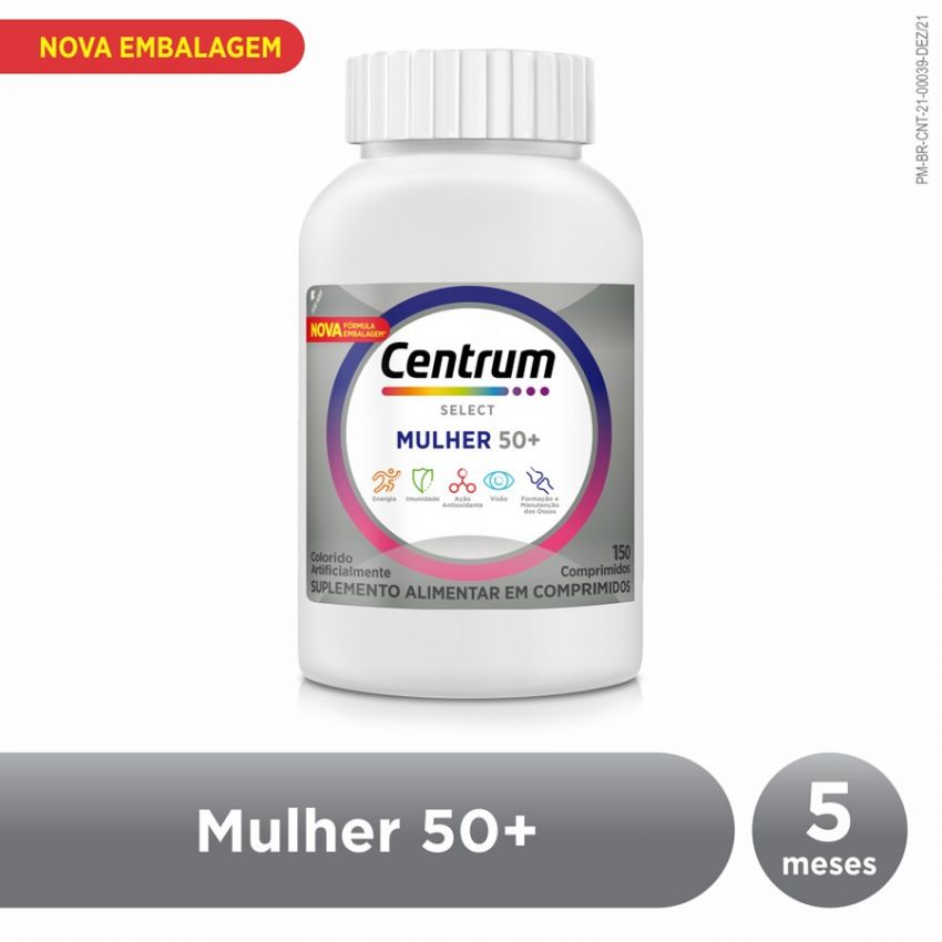 CENTRUM MULHER SELECT COM 150 COMPRIMIDOS 