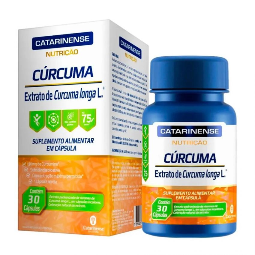 CURCUMA NUTRIÇÃO CATARINENSE COM 30 CAPSULAS