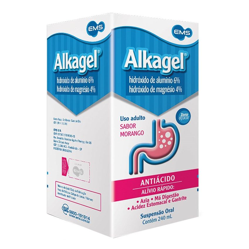 ALKAGEL SABOR MORANGO 240ML
