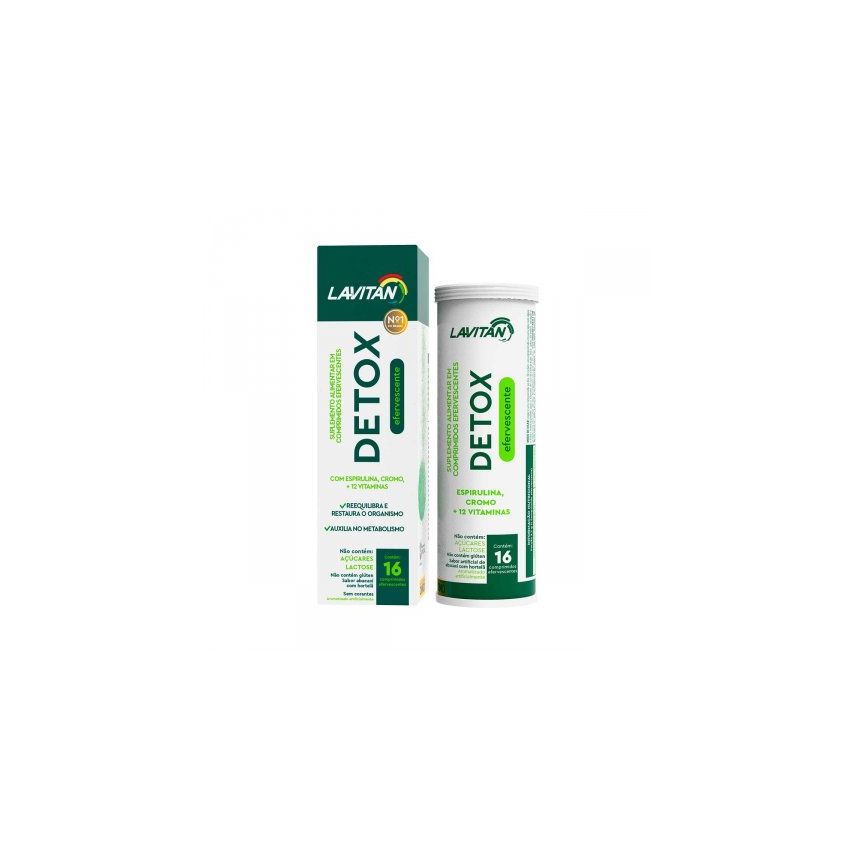 MULTIVITAMINICO EFERVESCENTE DETTOX COM 16 COMPRIMIDOS