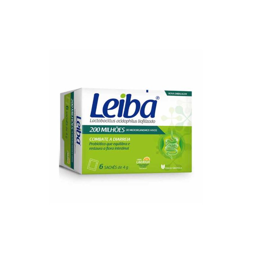 LEIBA SABOR LARANJA COM 6 SACHES