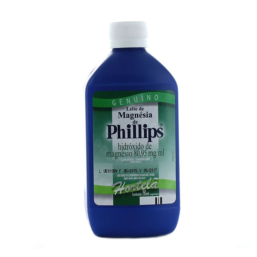 LEITE MAGNESIA PHILLIPS HORTELÃ 350ML