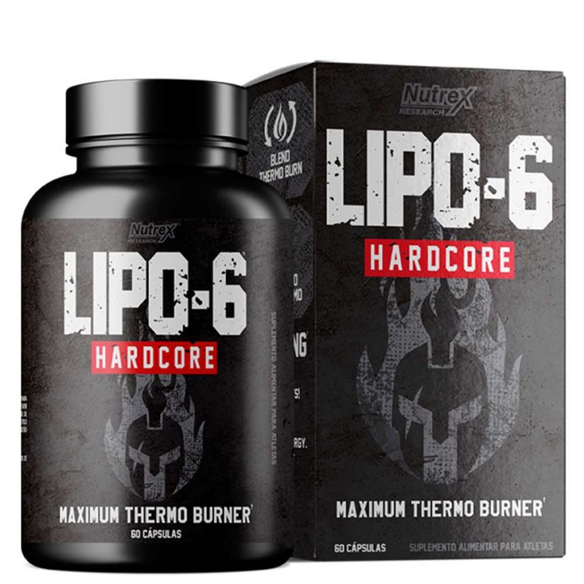 LIPO-6 HARDCORE NUTREX FRASCO COM 60 CÁPSULAS