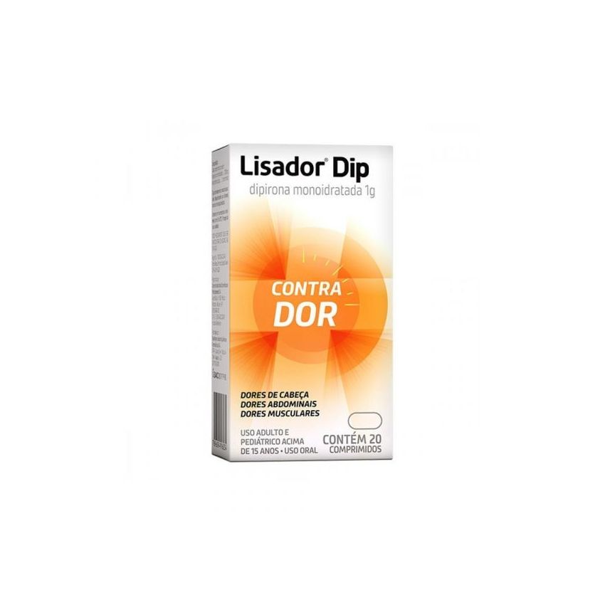 LISADOR DIP 1G COM 20 COMPRIMIDOS