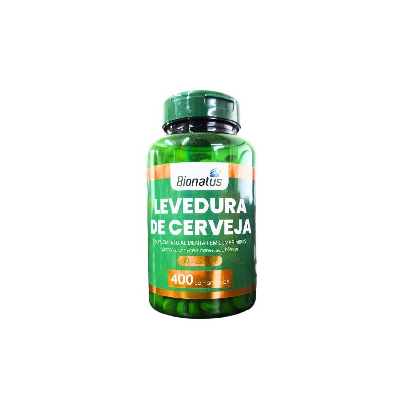 LEVEDURA DE CERVEJA GREEN COM 400 COMPRIMIDOS BIONATUS
