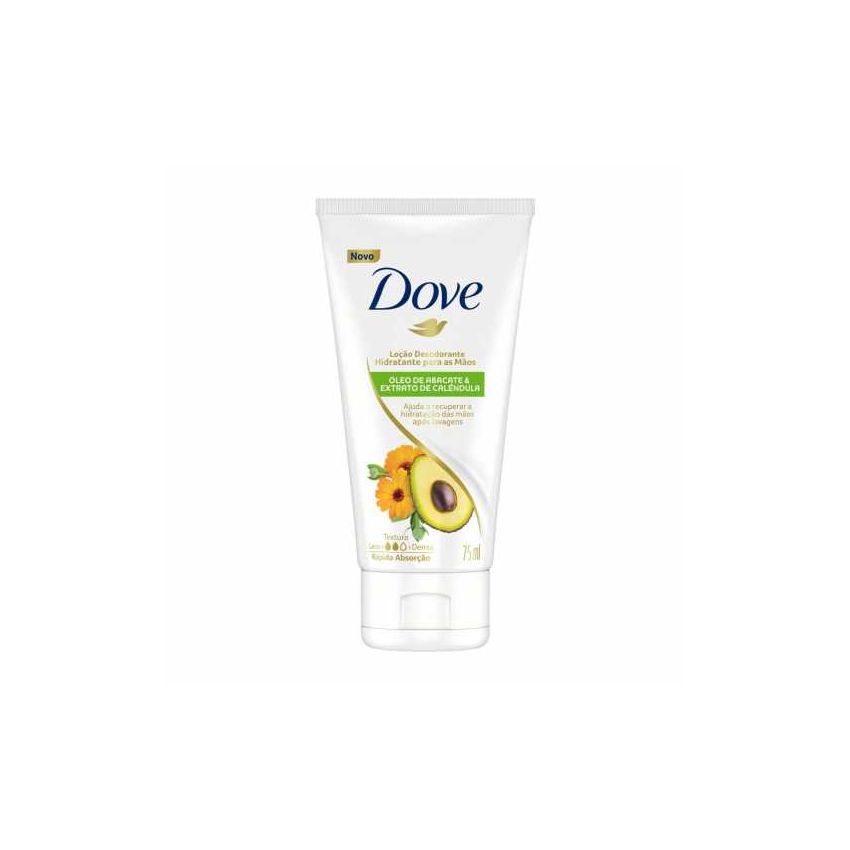 LOÇÃO HIDRATANTE DOVE OLEO DE ABACATE E EXTRATO DE CAL 75ML