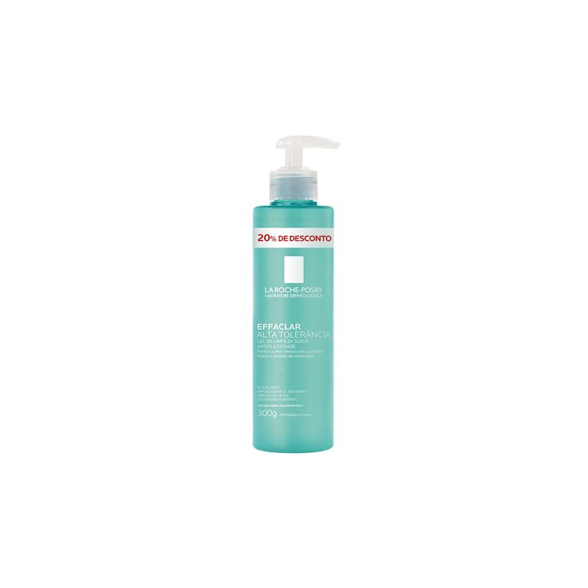 GEL DE LIMPEZA SUAVE EFFACLAR ALTA TOLERANCIA 300G 20% DE D
