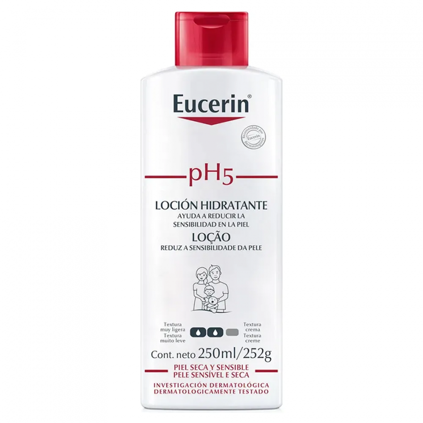 LOÇÃO HIDRATANTE EUCERIN PH5 COM 250 ML