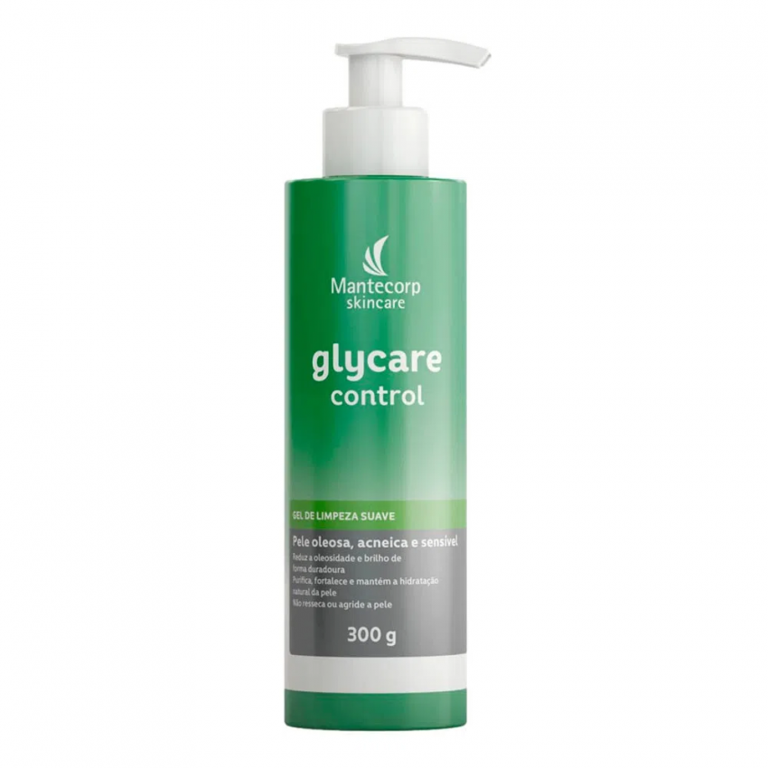 GEL DE LIMPEZA FACIAL GLYCARECONTROL COM 300 GRAMAS