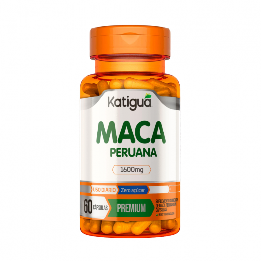 MACA PERUANA 1600MG COM 60 CÁPSULAS- KATIGUA