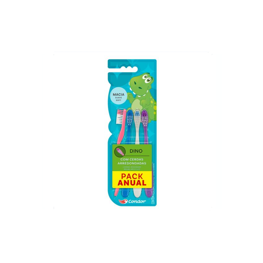 ESCOVA DENTAL CONDOR MACIA DINOSSAURO COM 4