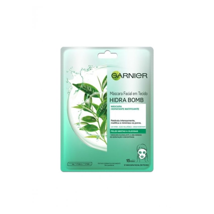 MÁSCARA FACIAL GARNIER MATIFICANTE HIDRA BOMB COM 1 UNIDADE