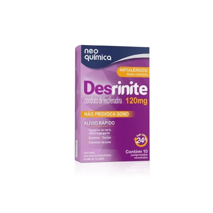 DESRINITE 120MG COM 10 COMPRIMIDOS-NEOQUIMICA-