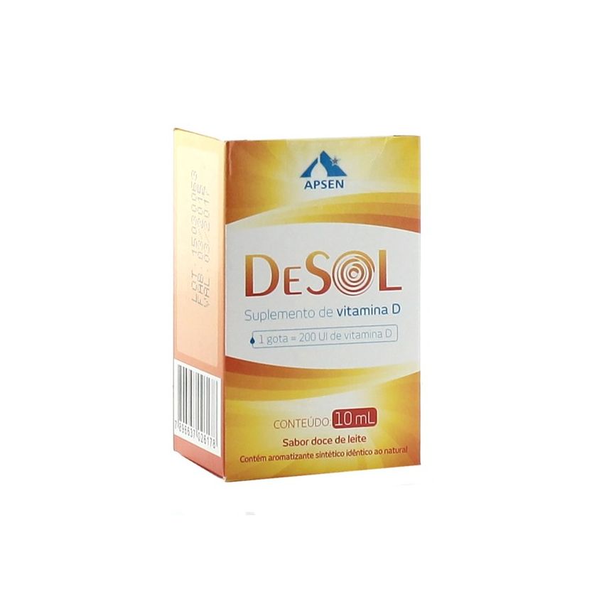 DESOL GOTAS SABOR DOCE DE LEITE COM 10ML 