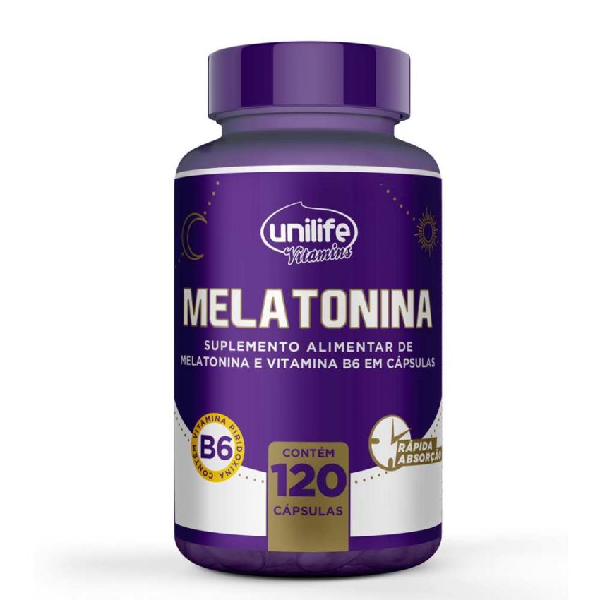 MELATONINA 350 MG COM 120 CAPSULAS UNILIFE