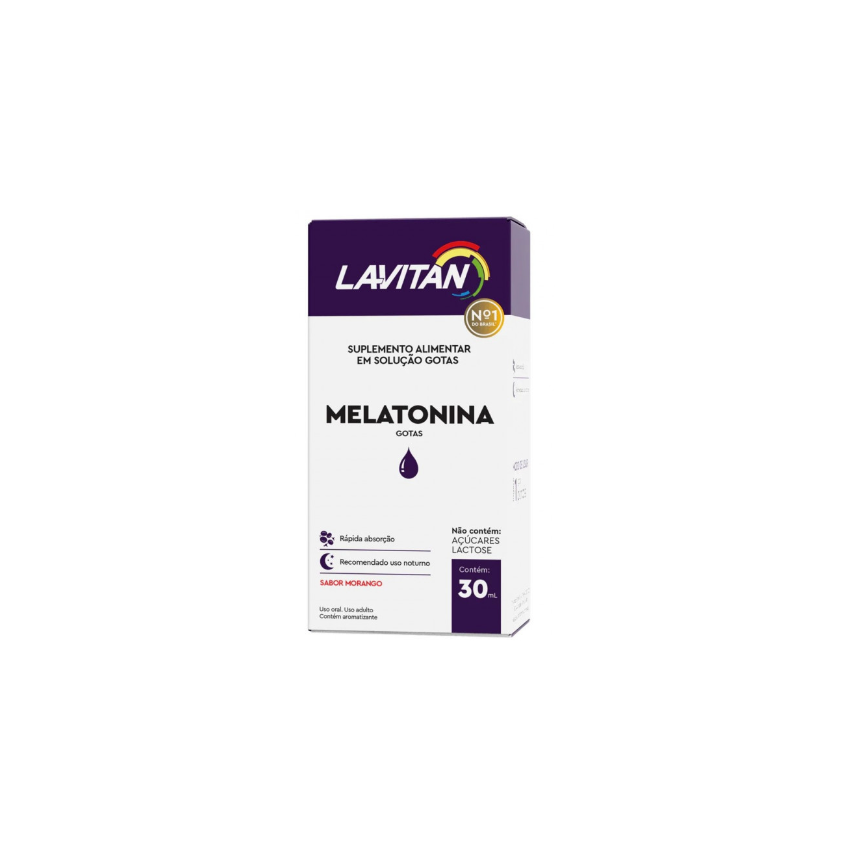 LAVITAN MELATONINA GOTAS COM 30ML SABOR MARANGO