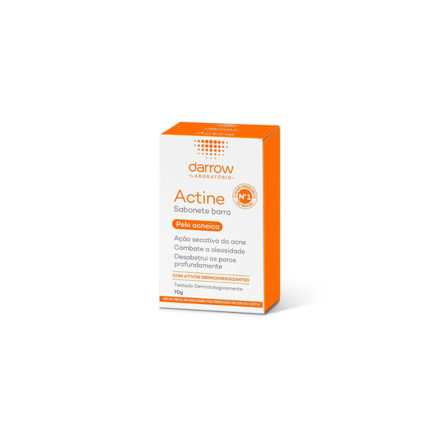 SABONETE EM BARRA ACTINE PELE ACNEICA 70G