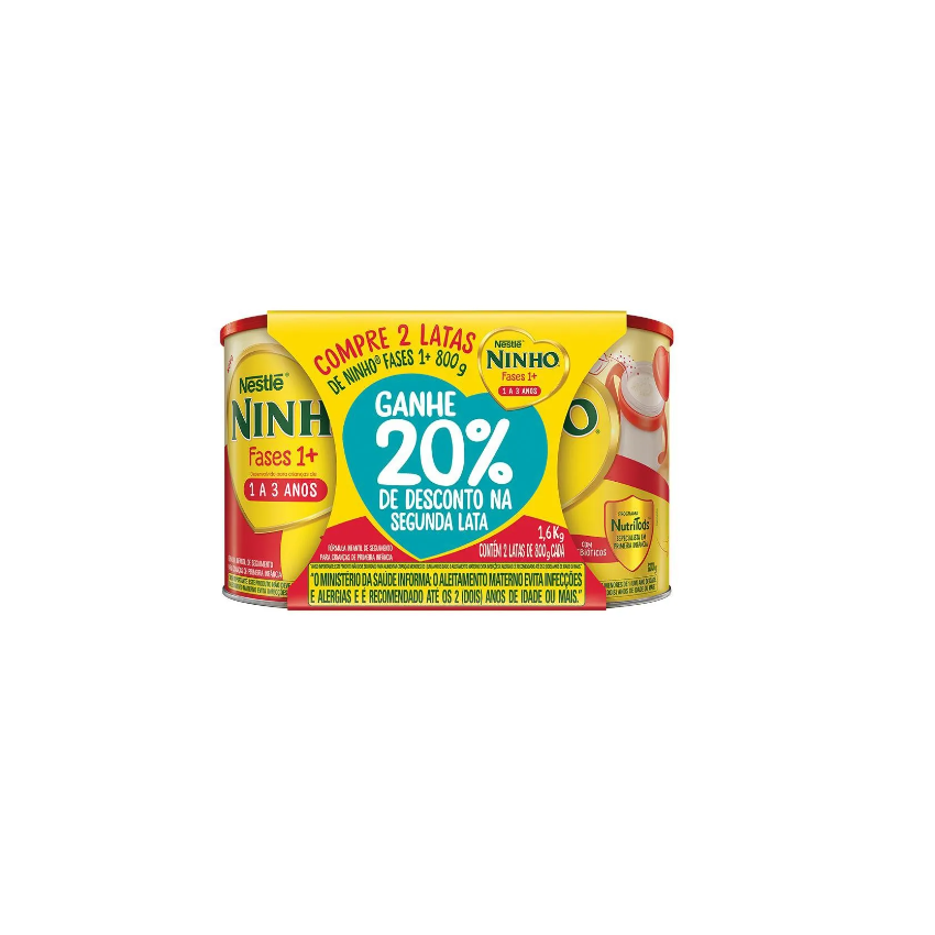 KIT LEITE NINHO COM 2 UNIDADES DE 800G CADA