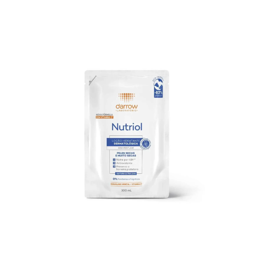 LOÇÃO HIDRATANTE DARROW NUTRIOL VIT C SEM PERFUME REFIL 300ML VALIDADE 03/2026