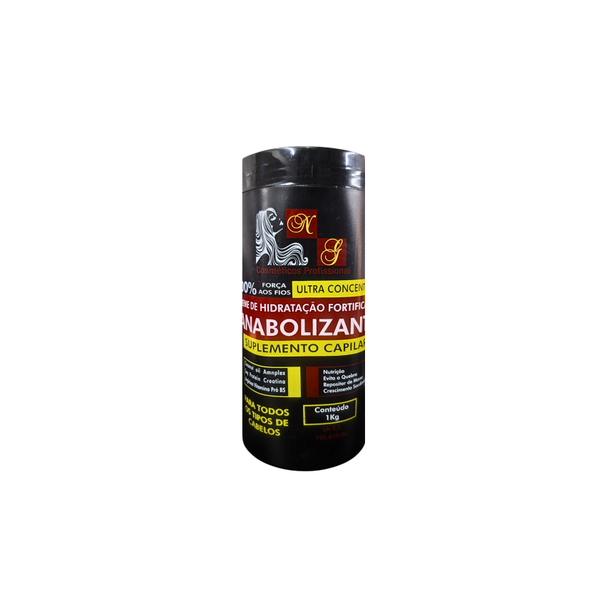CREME DE HIDRATAÇÃO FORTIFICANTE ANABOLIZANTE COM 1KL