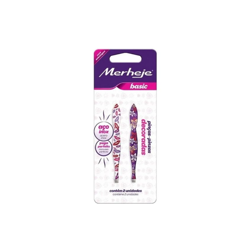 PINCA MERHEJE BASICA DECORADA COM 02 UNIDADES
