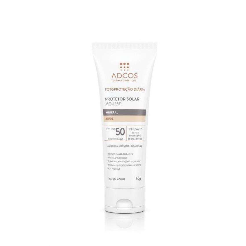 ADCOS PROTETOR SOLAR MOUSSE FPS50 NUDE 50G