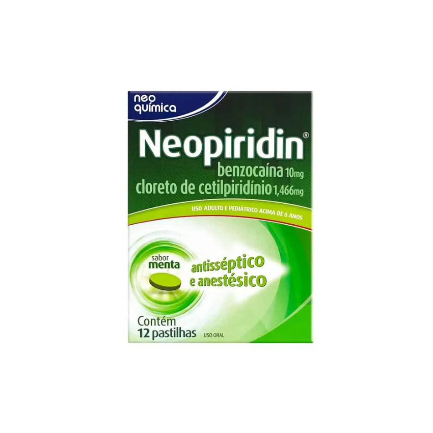 NEOPIRIDIN 12 PASTILHAS- NEO QUIMICA-