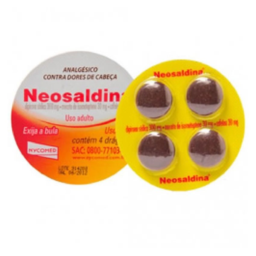 NEOSALDINA COM 4 COMPRIMIDOS